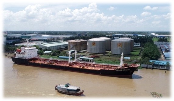 Hình ảnh Tổng công ty xăng dầu Nam Sông Hậu trong Kế hoạch ứng phó sự cố tràn dầu do Công ty TNHH Xây dựng – Công nghệ Môi trường Nano thực hiện.