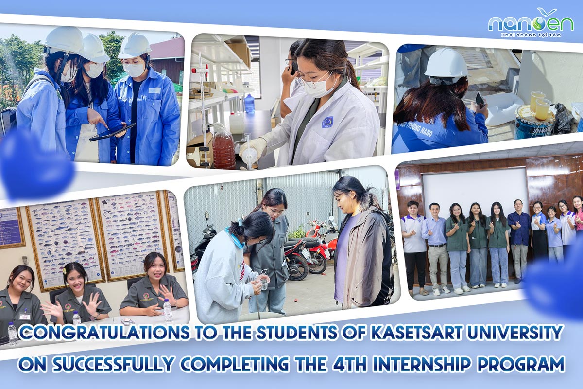 Nanoen successfully concluded the 4th international internship for Kasetsart University students.