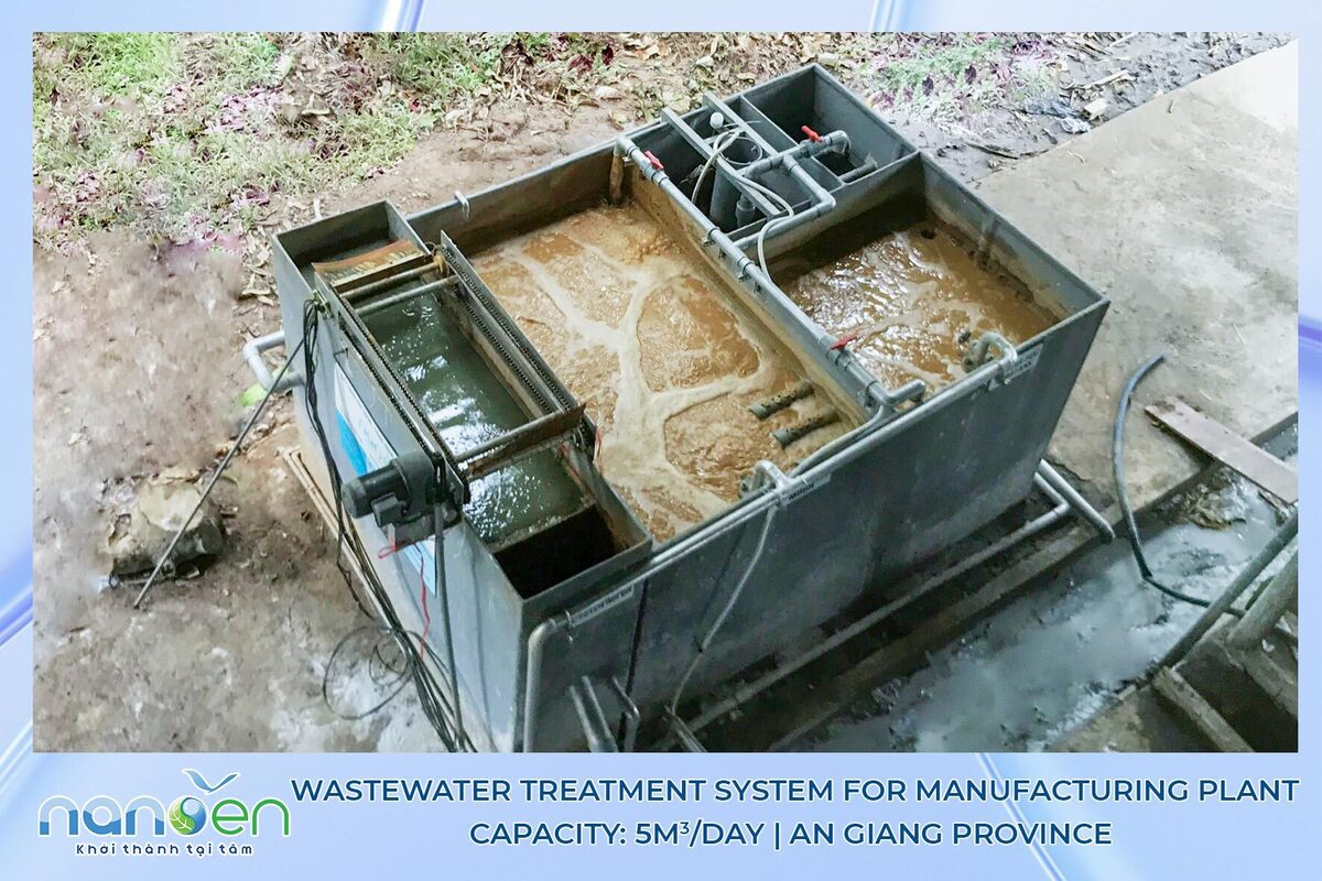 Designing and installing wastewater treatment system for manufacturing plant in An Giang Province